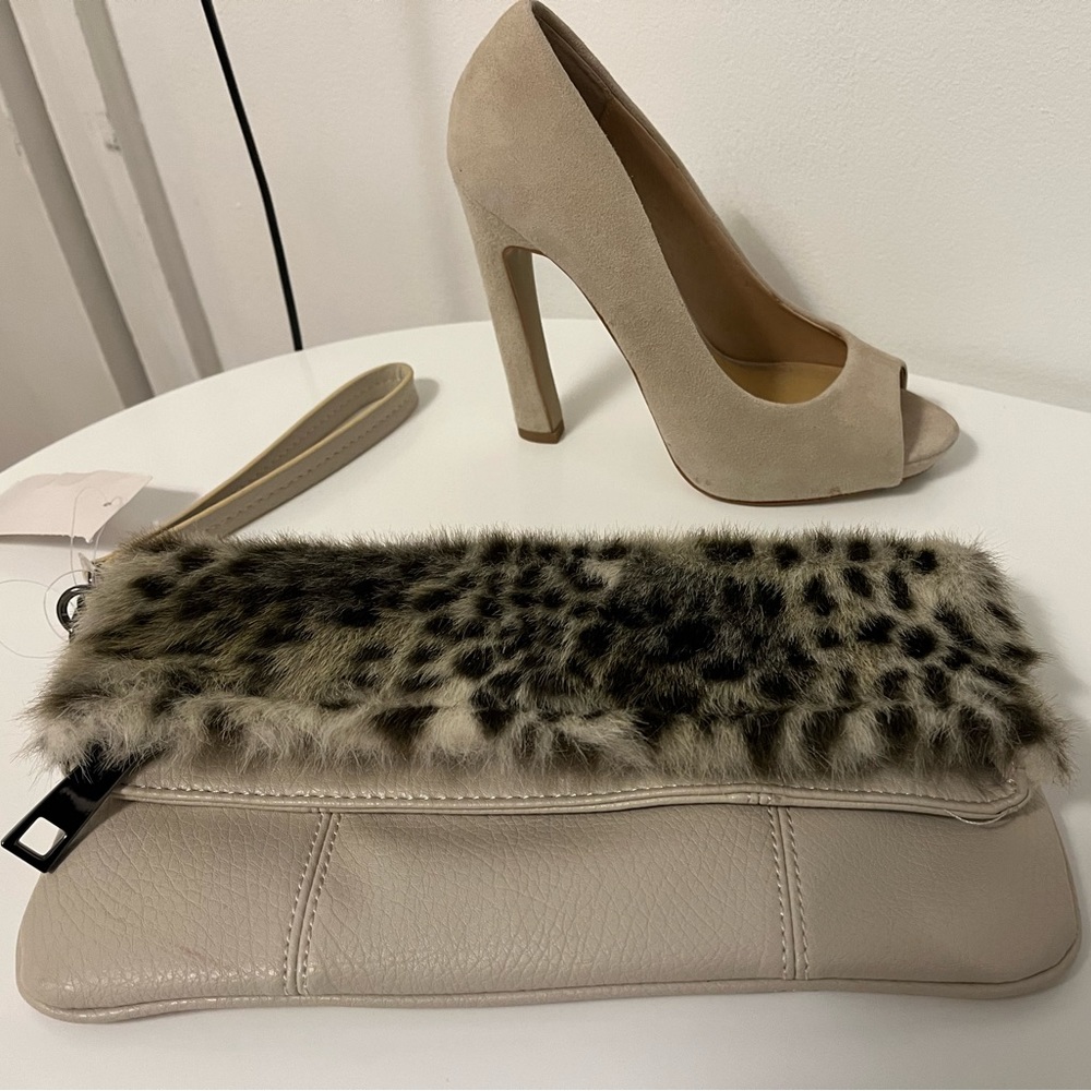 Leather foldable Clutch (wristlet)